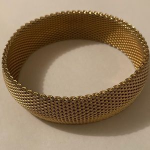 Gold Tone Mesh Bracelet